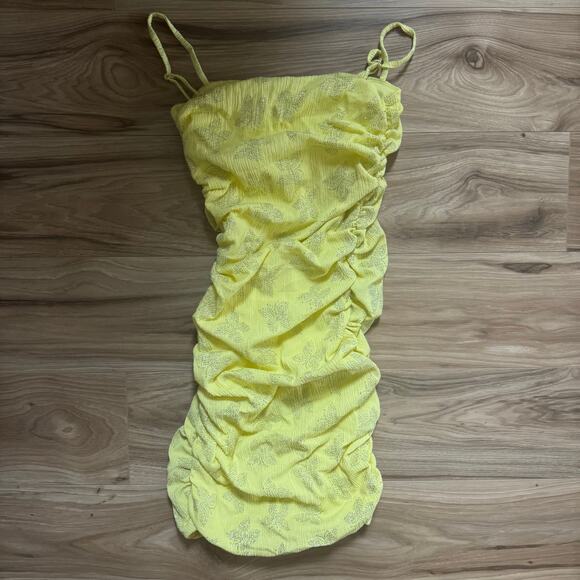 NWT Dolls Kill Elsie Fred French Kiss Diamante Butterfly Ruched Cami Dress - Picture 2 of 4